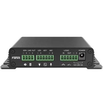 Fanvil PA2S Video Intercom & Paging Gateway, Emergency call button interface, active call, NVR video recording, standard RJ45 interface - Image 1
