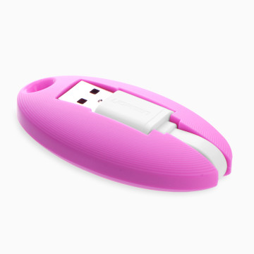 UGREEN 6957303833108 30310 Portable Micro USB Key Chain Cable-Pink - Image 1