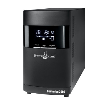 PowerShield PSCE2000 Centurion Tower UPS 2000VA/1800W, 10A input, 4 AUS sockets, 10A, C13 x 2, 2-year warranty - Image 1
