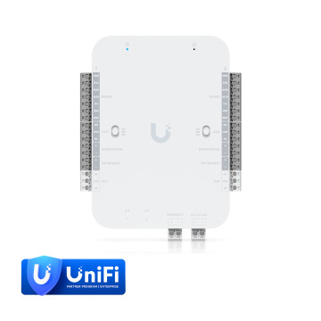 Ubiquiti UA-RETROFIT-HUB-2 Retrofit Hub, DC-powered Hub Supports Wiegand And OSDP Readers, Provides Entry And Exit Control For Up To Two Doors *Avail for Deal Reg* - Image 1