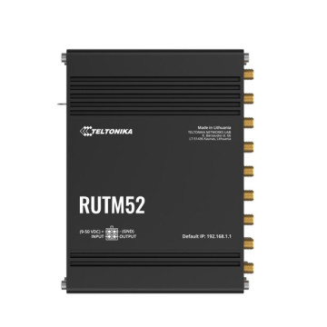 Teltonika RUTM52100400 RUTM52 Dual 5G Router, 5G dual SIM/ESIM cellular, 5 Gigabit Ethernet ports, Backward compatible with 4G(LTE Cat 20) - Image 1