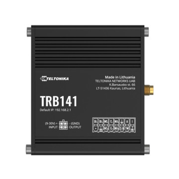Teltonika TRB141106000 TRB141 Industrial Rugged GPIO LTE Gateway, 4G/LTE (Cat 1), I/O Connector Block, Micro-USB, Compatible with Industrial DNP3, PSU included - Image 1