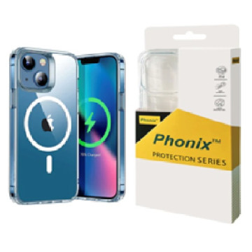 Phonix 6976552040242 Apple iPhone 17e / iPhone 16e / iPhone15 / iPhone 14 / iPhone 13 (6.1') Clear Rock Shockproof Case With MagSafe - Ultra-thin,10 Years Warranty - Image 1