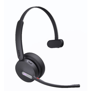 Yealink WH64-H-M-MS *LS WH64 Hybrid Mono Teams DECT Wireless Headset, DECT & Bluetooth Hybrid Wireless Technology, 3-Mic Noise Cancellation, Teams, Dongle WDD60 - Image 1