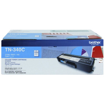 Brother TN-340C Colour Laser Toner - Standard Yield Cyan, HL-4150CDN/4570CDW, DCP-9055CDN, MFC-9460CDN/9970CDW - 1500 pages - Image 1