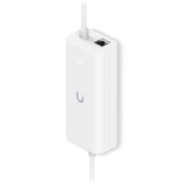 Ubiquiti UACC-POE+-USBC PoE Integrated AC Adapter, AC Adapter With Integrated PoE, Enabling UniFi Cloud Gateway Device To Support PoE Output On A Single Port - Image 1