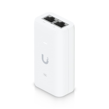 Ubiquiti U-POE PoE 802.11AF Adapter, Up to 15W of PoE Output, RJ45 Data Input, AC Cable With Earth Ground, Compatible injector for NHU-U6+ - Image 1