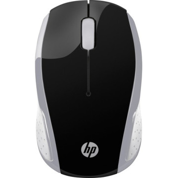 HP 2HU84AA Wireless Mouse 200 2.4GHz 3 Bottons USB Wireless 2xAAA 1000 dpi Up to 12M Battery Life Dongle all-day comfort design Black/Silver - Image 1