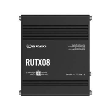 Teltonika RUTX08000400 RUTX08 Industrial Ethernet Router, Next Gen VPN Router for Professional Applications, Quad-Core CPU, 256 MB RAM, PSU included - Image 1