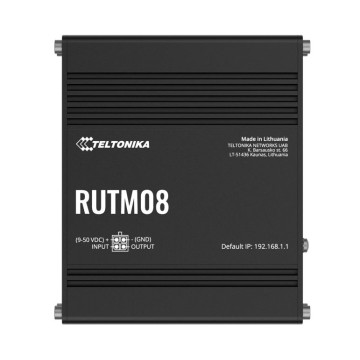 Teltonika RUTM08000300 RUTM08 Industrial Wired Router, 4 Gigabit RJ45 Ports,128 tag/port-based VLANs, PSU included - Image 1