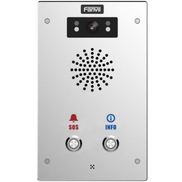 Fanvil I16SV02P Outdoor Video SIP Intercom Water & dust proof SIP Intercom IP65 (2 button), Built-in HD camera, HD voice, built-in 3W speaker TF card - Image 1