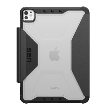 UAG 124477114043 Plyo Apple iPad Pro (11') (M5/M4) (8th/7th Gen) Folio Rugged Case - Black/Ice , DROP+ Military Standard, 10 Years Warranty - Image 1