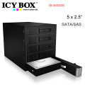 ICY BOX HDDICY565SSK Backplane for 5x 3.5" SATA or SAS HDD in 3x 5.25" bay (IB-565SSK)