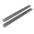 LDR WB-CA-01 1U 19' Cable Management Brush Rail (Brush Panel) - Black Metal Construction