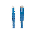 StarTech C6PATCH2BL 2FT CAT6 ETHERNET CABLE - BLUE CAT 6 GIGABIT ETHERNET WIRE -250MHZ 100W POE R