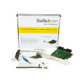 StarTech PEXM2SAT32N1 3 PORT M.2 SSD ADAPTER CARD, PCIe(NVME), SATA M.2 (2), 2YR