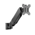 Brateck SW03-8 Slatwall Gas Spring Monitor Arm, Effortless Monitor Height Adjustment with Gas Spring, for 13'-27' Screen, Up to 6.5kg/Screen