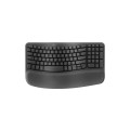 Logitech 920-012281 Ergo Series Wave Keys Wireless Ergonomic Keyboard (Graphite)
