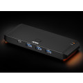 Aten US4324-AT Essential 2x4 USB 3.2 Gen 1 Sharing Switch, Sharing of four USB peripherals at blazing-fast 5 Gbps between two PCs / pushbutton or Remote