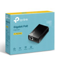 TP-LINK POE150S Omada PoE Injector Adapter, IEEE 802.3af compliant, Data and power carried over the same cable up to 100 meters, plastic case, pocket
