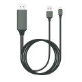 8ware GEN-CABLIGHTNINGTV-2 HDMI to Lightning 2m Cable for iPhone & iPad Plug & Play lightning device to HD TV or Monitor Retail Packaging