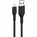 Belkin CAA020FQ2MBK BoostCharge Pro 2 m Lightning/USB Data Transfer Cable - Cable for iPhone, iPad Air, iPad mini, iPad Pro, Charger - First End: 1 x USB Type A - Male - Second End: 1 x Lightning - Male - 480 Mbit/s - MFI - Black