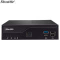 Shuttle DH610V2 DH610 V2 Slim Mini PC 1L Barebone - Intel 12th/13th/14th Gen , 2xDDR5 (max96g), 2.5' HDD/SSD bay, 2xLAN (1G & 2.5G), 2xRS232, HDMI, 2xDP, 120W