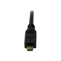 StarTech HDADMM2M 2M HDMI 1.4 TO MICRO HDMI ADAPTER CABLE WITH ETHERNET, BLACK, LTW