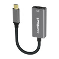 MBEAT MB-XAD-CDP Elite USB-C to Display Port Adapter -Converts USB-C to DisplayPort female port, 4K@60Hz (3840×2160), 15cm - Space Grey Weight: 30g