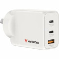 Verbatim 67016 GAN CHARGER 3 PORT 65W USB A/C