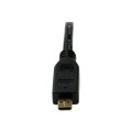 StarTech HDADMM1M 1M HDMI 1.4 TO MICRO HDMI ADAPTER CABLE WITH ETHERNET, BLACK, LTW