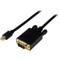 StarTech MDP2VGAMM6B 6ft Mini DisplayPort to VGA Cable, Active Mini DP to VGA Adapter Cable, 1080p, mDP 1.2 to VGA Monitor/Display Converter Cable - 6ft Active Mini DisplayPort to VGA cable; 1080p 60Hz; mDP 1.2 HBR2; DPCP/HDCP 1.4 | EDID/DDC - mDP to VGA