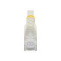 StarTech N6PATC1MWH 1M CAT6 ETHERNET CABLE WHITE 650MHZ 100W SNAGLESS PATCH CORD, LTW
