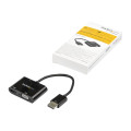 StarTech DP2VGAHD20 DP TO HDMI VGA ADAPTER CONVERTER - HDMI 2.0 4K 60HZ 3 YR