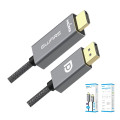 8ware 8W-DPHDMI-1M 1m DisplayPort DP to HDMI Male to Male Adapter Converter Cable Retail Pack 1080P Nylon Braide for Video Card PC Notebook to Monitor Projector TV