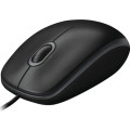 Logitech 910-006605 B100 Optical USB Mouse 800dpi for PC Laptop Mac Tux Full Size Comfort smooth mover 3yr wty