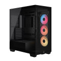 Corsair CC-9011322-WW 3500X RS-R ARGB Mid-Tower PC Case - Black, ARGB, ATX/E-ATX, Tempered Glass, 425mm GPU, 170mm CPU, 360mm radiator, USB-C, 2yr wty