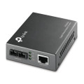TP-LINK MC200CM 1000Mbps RJ45 to 1000Mbps multi-mode SC fiber Converter, Full-duplex, up to 550m, switching power adapter, chassis TL-MC1400 rack-moun