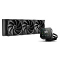 DEEPCOOL R-SPT420-BKDSMP-G-1 SPARTACUS 420 Fully Customisable 6th Gen Liquid Cooler, Thick Tracking Balancing Fans, 3.4' IPS LCD