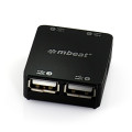 MBEAT USB-UPH110K 4 Port USB 2.0 Hub - USB 2.0 Plug and Play/ High Speed Interface/ Ideal for Notbook/PC/MAC users USB 2.0 Speed up to 480Mbps (EOL)