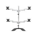 StarTech ARMQUADSS QUAD MONITOR STAND - ADJUSTABLE 32" VESA DESKTOP MONITOR MOUNT 5YR