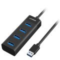 MBEAT MB-U3H-4K 4-Port USB 3.0 Hub - Black USB 3.0 transfer speeds up to 5Gbps. Plug-and-play Compact and lightweight Weight: 37g