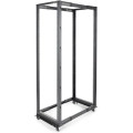StarTech 4POSTRACK42 4-Post 42U Mobile Open Frame Server Rack, 19" Network Rack with Casters, Rolling Rack for Computer/AV/Data/IT Equipment - Store your servers, network and telecommunications equipment in this adjustable 42U rack - Compatible with HP KV
