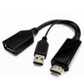 8ware GC-HDMIDP-2U 4K HDMI to DP DisplayPort Male to Female Active Adapter Converter Cable USB powered