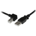 StarTech USBAB1ML 1M USB2.0 A TO MICRO USB2.0 B CABLE, M/M, LEFT ANGLE, LTW