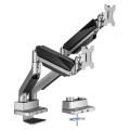 MBEAT ACA-HMA-DGS01Y activiva Heavy Duty Dual Monitor Screen Gas Spring Monitor Arm Support:For monitors 17'-35'', each up to15kg. Integrated 180° Rotation