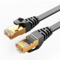8ware CAT7-F-0.5BLK CAT7 Cable 0.5m (50cm) - Black Color RJ45 Ethernet Network LAN UTP Patch Cord Snagless Flat cable