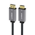 MBEAT MB-XCB-DPHDM18 Tough Link 1.8m 4K/60Hz Display Port to HDMI Cable - Connects DisplayPort to HDMI 4K@60Hz (3840×2160), Gold Plated, Aluminium, Nylon Braided
