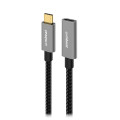 MBEAT MB-XCB-C2CF100 Tough Link 1m USB 3.2 Gen2 USB-C Extension Cable - Space Grey Video Resolution: Maximum 4K/60Hz Material: Aluminium Housing, Nylon Braided