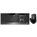 Rapoo 9900M Multi-mode Wireless Ultra-slim Keyboard & Mouse - Bluetooth 4.0, 2.4G Multi-Mode Switch, Ultra-Slim Keys, Adjustable DPI